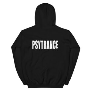 Psytrance.com Logo + TXT Black Unisex Hoodie