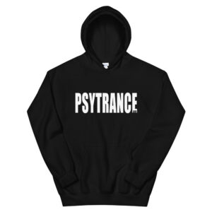 Psytrance Black Abstract Unisex Hoodie