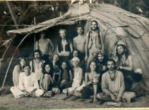 Hippies in Goa in the 60s