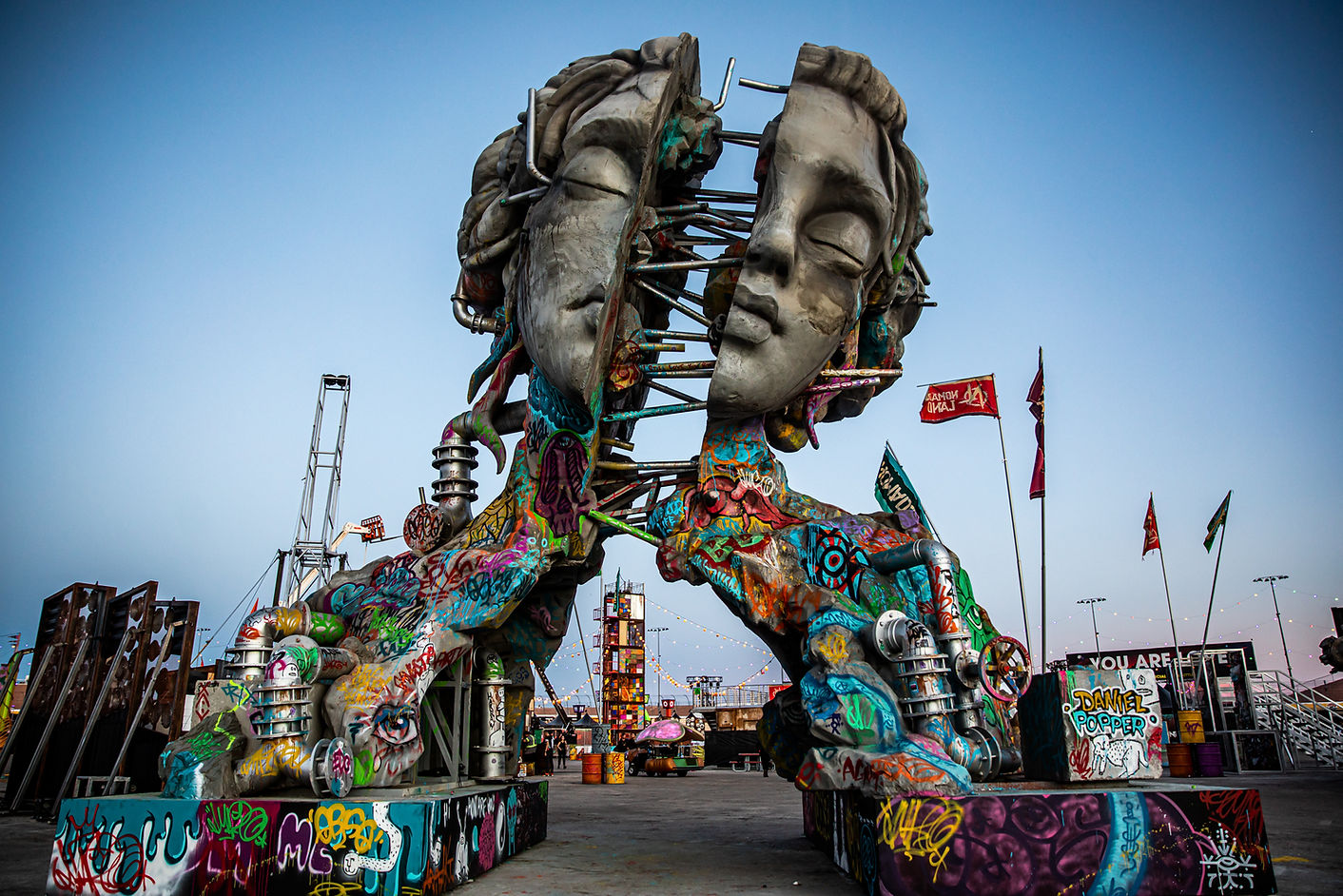 "Chasm" by Daniel Popper at 
Electric Daisy Carnival 2021, Las Vegas 
