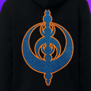Hoodie - Psytrance Logo (Blue/Orange)
